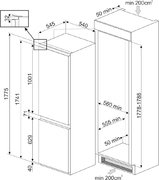 Встраиваемый холодильник Smeg C8175TNE фото 4 в Новосибирске