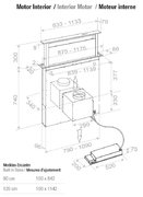 Встраиваемая в столешницу вытяжка Pando E-320/120 IX-CR.TOUCH V.2000 фото 4 в Новосибирске