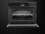 Духовой шкаф комбинированный с микроволновой печью Smeg SF4604PMCNX фото 3 в Новосибирске