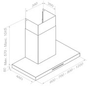 Вытяжка Pando P-825/60 IX V.850 ECO SEC PLUS фото 3 в Новосибирске