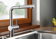 Смеситель Бланко Linus-S-F хром фото 3 в Новосибирске Смеситель Blanco Linus-S-F хром фото 3 в Новосибирске