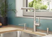 Смеситель Бланко LANORA-S-F 526180 нержавеющая сталь фото 2 в Новосибирске Смеситель Blanco LANORA-S-F 526180 нержавеющая сталь фото 2 в Новосибирске