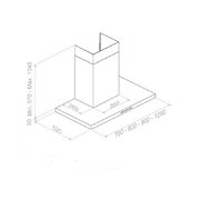 Вытяжка Pando P-401/120 IX 1250 ECO SEC фото 3 в Новосибирске
