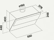 Вытяжка Falmec VERSO 55 WHITE 550 (800) фото 4 в Новосибирске