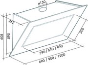 Вытяжка Falmec Quasar 120 Vetro (800) STEC gray фото 3 в Новосибирске