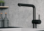 Смеситель Бланко LINUS 525806 Silgranit матовый черный фото 2 в Новосибирске Смеситель Blanco LINUS 525806 Silgranit матовый черный фото 2 в Новосибирске
