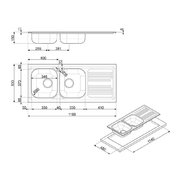 Мойка Смег LMN116D фото 2 в Новосибирске Мойка Smeg LMN116D фото 2 в Новосибирске