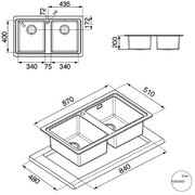 Мойка Смег LMN862 фото 2 в Новосибирске Мойка Smeg LMN862 фото 2 в Новосибирске