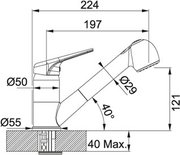 Смеситель Franke 740 оникс фото 2 в Новосибирске