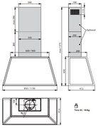 Вытяжка Falmec TIME 115 pewter фото 3 в Новосибирске
