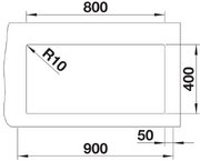 Мойка BLANCO SUBLINE 800-U Silgranit черный фото 4 в Новосибирске Мойка BLANCO SUBLINE 800-U Silgranit черный фото 4 в Новосибирске