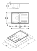 Мойка Смег LZ791P фото 2 в Новосибирске Мойка Smeg LZ791P фото 2 в Новосибирске