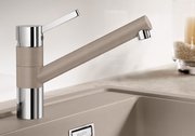 Смеситель Бланко Tivo chrome/Silgranit жемчужный фото 2 в Новосибирске Смеситель Blanco Tivo chrome/Silgranit жемчужный фото 2 в Новосибирске
