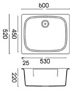 Мойка Smeg LSE60RA фото 2 в Новосибирске