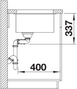 Мойка BLANCO SUBLINE 480/320-U Silgranit черный фото 4 в Новосибирске