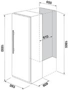 Встраиваемый холодильник Fulgor Milano FRSI 401 FED X фото 3 в Новосибирске