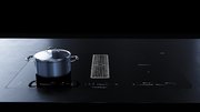 Варочная панель с вытяжкой Kuppersbusch KMI 8590.0 SR Stainless Steel фото 2 в Новосибирске