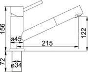 Смеситель Franke Taros выдвижной шланг нержавеющая сталь фото 2 в Новосибирске