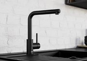 Смеситель Бланко MILA 526778 Silgranit матовый черный фото 2 в Новосибирске Смеситель Blanco MILA 526778 Silgranit матовый черный фото 2 в Новосибирске