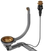 Арматура для одночашевых моек с круглым переливом и клапаном-автоматом Omoikiri WK-1-R-AB022-A фото в Новосибирске