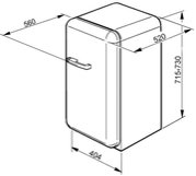 Мини-бар Smeg FAB5RR1 фото 2 в Новосибирске