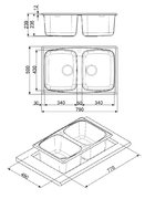 Мойка Смег LZ792A2 фото 2 в Новосибирске Мойка Smeg LZ792A2 фото 2 в Новосибирске