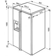 Холодильник Smeg SBS800A1 фото 4 в Новосибирске