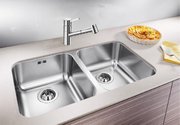 Мойка Бланко Supra 340/340-U нержавеющая сталь фото 2 в Новосибирске Мойка Blanco Supra 340/340-U нержавеющая сталь фото 2 в Новосибирске