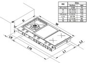 Газо-электрическая панель Bertazzoni PM36 1 IG X фото 4 в Новосибирске