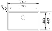 Мойка BLANCO CLARON 700-U нержавеющая сталь Durinox фото 3 в Новосибирске Мойка BLANCO CLARON 700-U нержавеющая сталь Durinox фото 3 в Новосибирске
