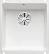 Мойка Бланко SUBLINE 375-U керамика отводная арматура InFino® глянцевый белый фото в Новосибирске Мойка Blanco SUBLINE 375-U керамика отводная арматура InFino® глянцевый белый фото в Новосибирске
