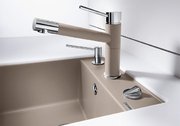 Смеситель Бланко Alta compact chrome/Silgranit антрацит фото 4 в Новосибирске Смеситель Blanco Alta compact chrome/Silgranit антрацит фото 4 в Новосибирске
