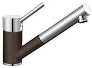 Смеситель Бланко Antas-S chrome/Silgranit кофе фото в Новосибирске Смеситель Blanco Antas-S chrome/Silgranit кофе фото в Новосибирске
