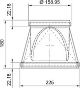 Переходник прямоугольн./круглый Фабер RRC 220х90мм фото 2 в Новосибирске Переходник прямоугольн./круглый Faber RRC 220х90мм фото 2 в Новосибирске