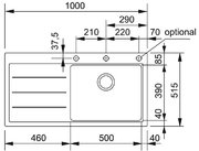 Мойка Франке MTF 611 оникс чаша слева фото 3 в Новосибирске Мойка Franke MTF 611 оникс чаша слева фото 3 в Новосибирске
