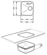 Мойка Smeg UM34 фото 2 в Новосибирске