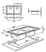 Мойка Смег LE862 фото 2 в Новосибирске Мойка Smeg LE862 фото 2 в Новосибирске