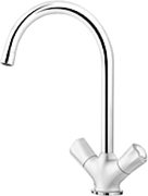 Смеситель Бланко Amona chrome/silgranit белый фото в Новосибирске Смеситель Blanco Amona chrome/silgranit белый фото в Новосибирске