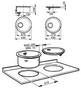 Врезной поддон Смег 11I фото 3 в Новосибирске Врезной поддон Smeg 11I фото 3 в Новосибирске