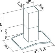 Вытяжка Falmec Astra isola 90 ix (800) ECP фото 2 в Новосибирске