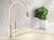 Смеситель Blanco MIDA-S SILGRANIT белый 521457 фото 4 в Новосибирске