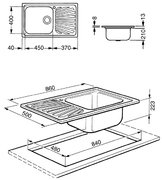 Мойка Смег LGR861 фото 2 в Новосибирске Мойка Smeg LGR861 фото 2 в Новосибирске