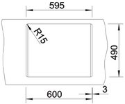 Мойка BLANCO DALAGO 6 Silgranit черный, клапан-автомат фото 4 в Новосибирске