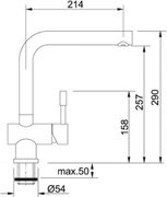 Смеситель Franke Atlas нержавеющая сталь фото 2 в Новосибирске