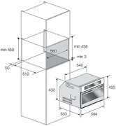 Встраиваемая микроволновая печь Fulgor Milano FCMO 4511 TM BK фото 4 в Новосибирске