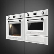 Компактный духовой шкаф с пароваркой Smeg SF4920VCB1 фото 3 в Новосибирске