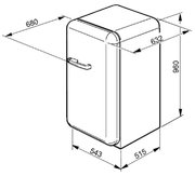Холодильник Smeg FAB10RNE фото 4 в Новосибирске