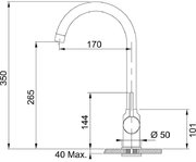 Смеситель Franke Pola Neo оникс фото 4 в Новосибирске