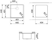 Мойка Смег VSTR40DKX фото 2 в Новосибирске Мойка Smeg VSTR40DKX фото 2 в Новосибирске