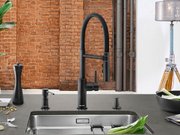 Дозатор для жидкого мыла Blanco Lato 525789 черный матовый фото 4 в Новосибирске